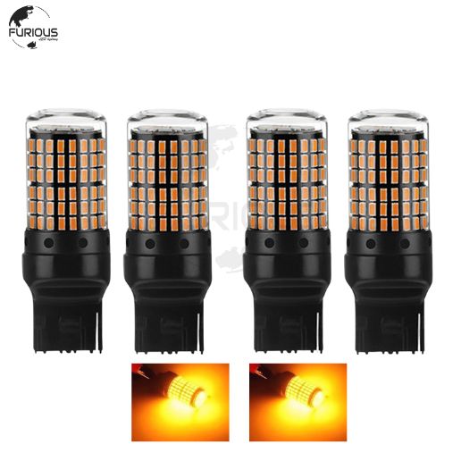 LED Turn Signal Indicator Bulbs 1174 Orange – Super Bright 144 SMD | Pack of 4
