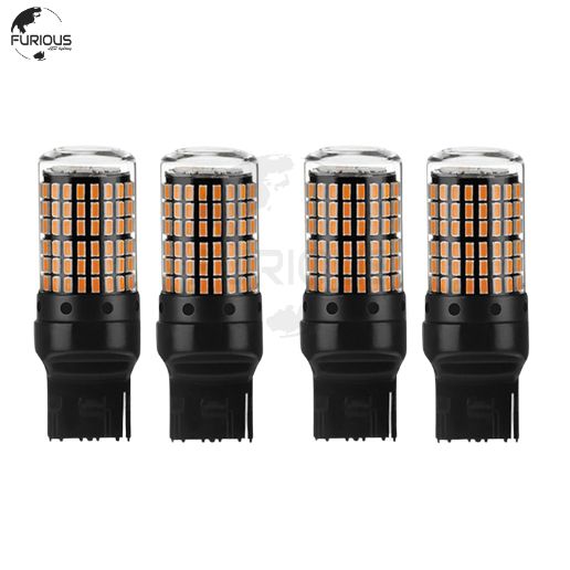 LED Turn Signal Indicator Bulbs 1174 Orange – Super Bright 144 SMD | Pack of 4