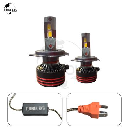 LED Headlight H4 – Dual HI/Lo Beam - 1 Year Warranty