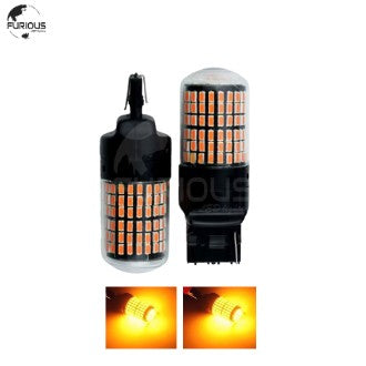 LED Turn Signal Indicator Bulbs 1174 Orange – Super Bright 144 SMD | Pack of 2