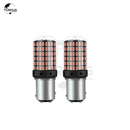 LED Turn Signal Indicator Bulbs 1156 (Amber Orange) – Super Bright 144 SMD | Pack of 2