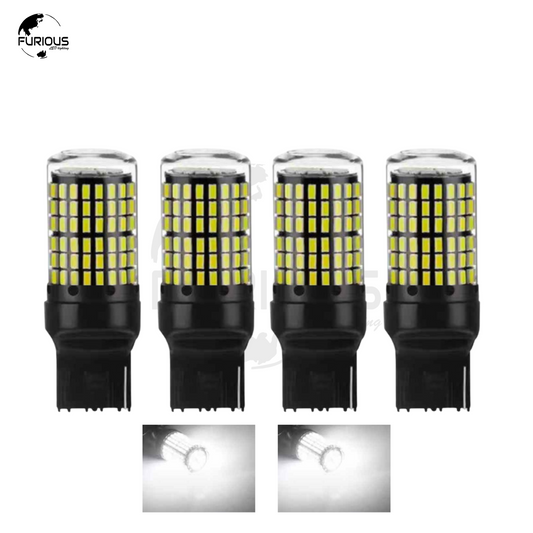 LED Turn Signal Indicator Bulbs 7440 (White) – Super Bright 144 SMD | Pack of 4